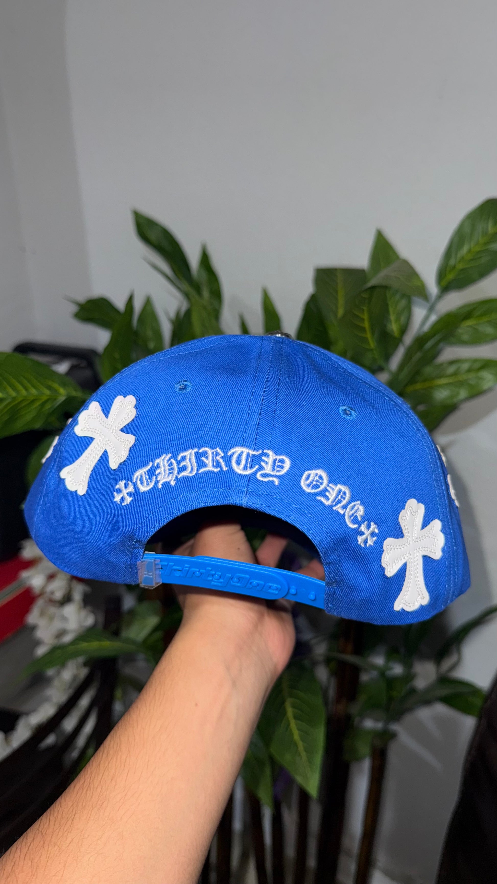 Thirty One Hats LA Blue Chrome