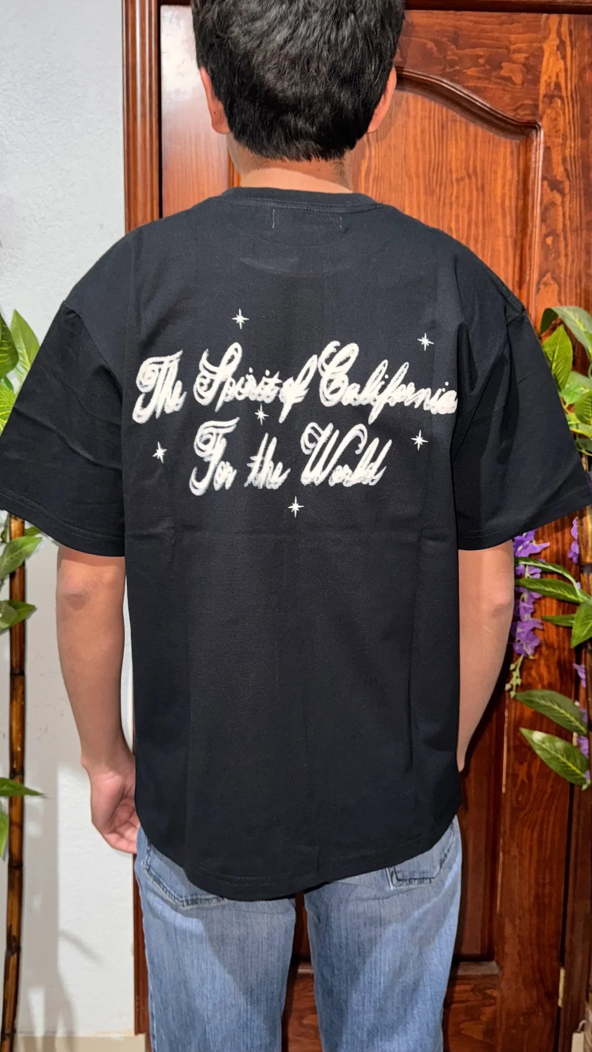 Amiri Airbrush Cherub Tee White and Black