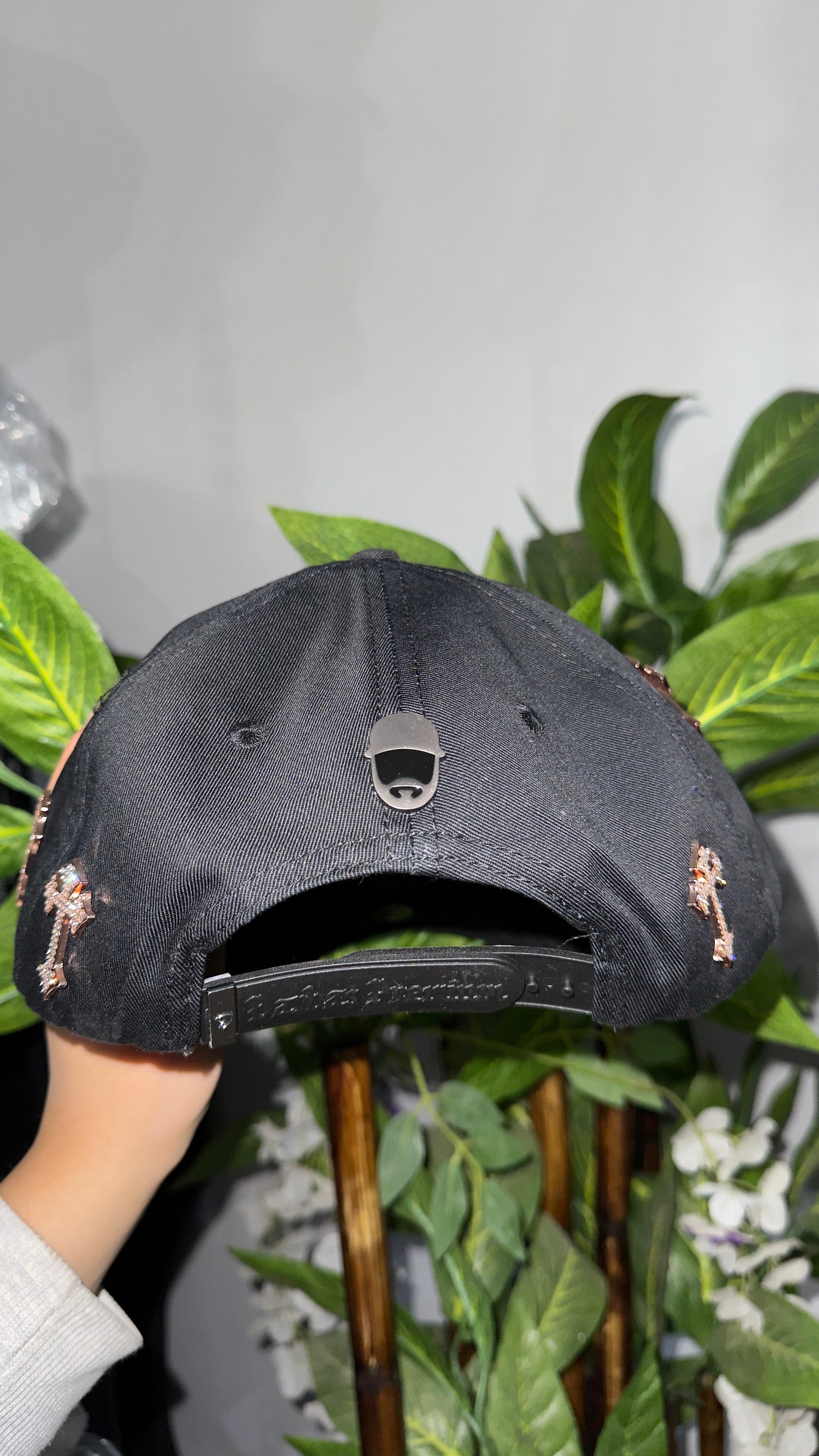 BARBAS HATS B CROSS 24K ROSE GOLD