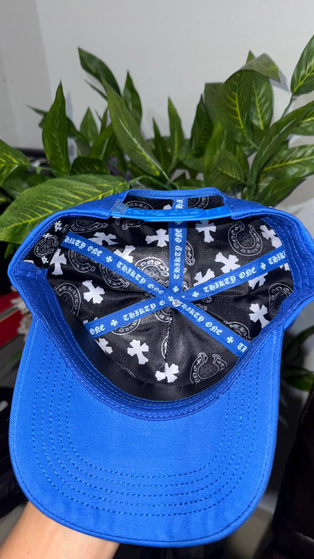 Thirty One Hats LA Blue Chrome