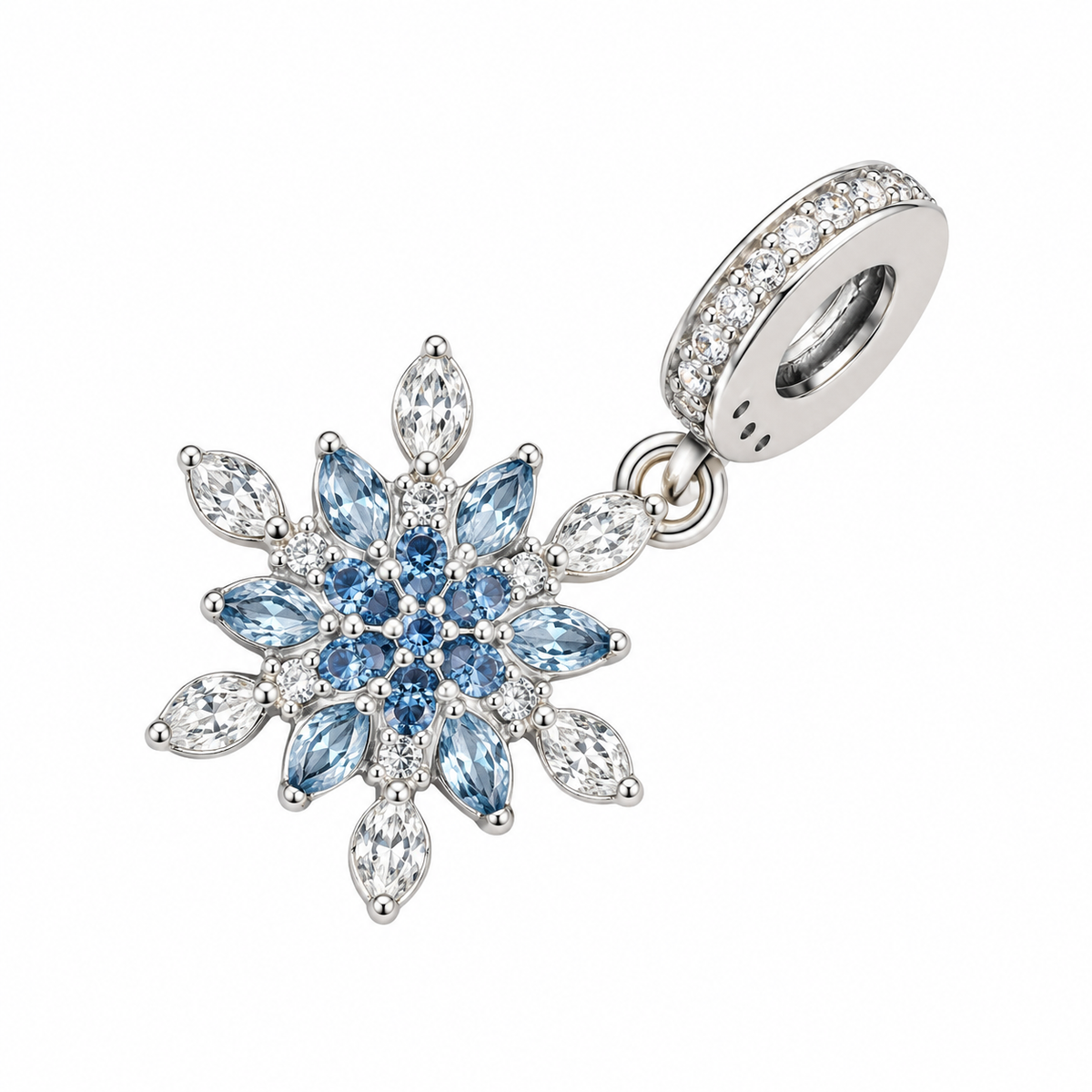 Charm Flower blue (acero inoxidable)