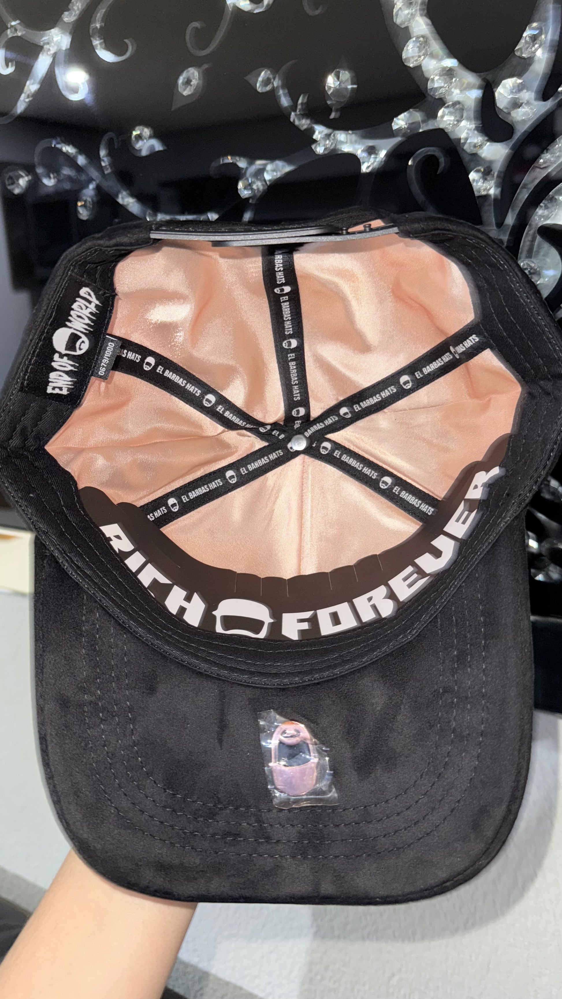 Barbas Hats Rose Gold Skulls