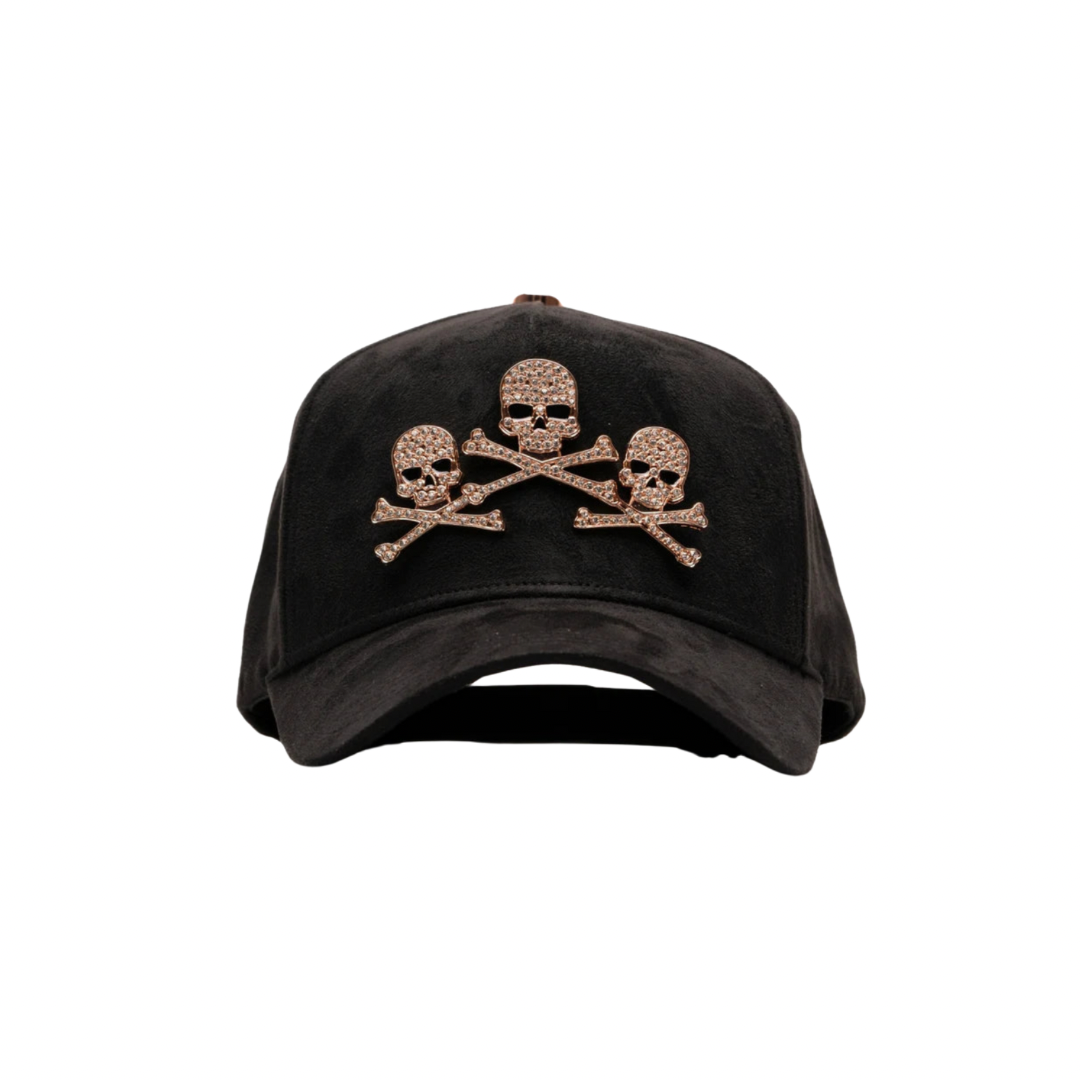 Barbas Hats Rose Gold Skulls