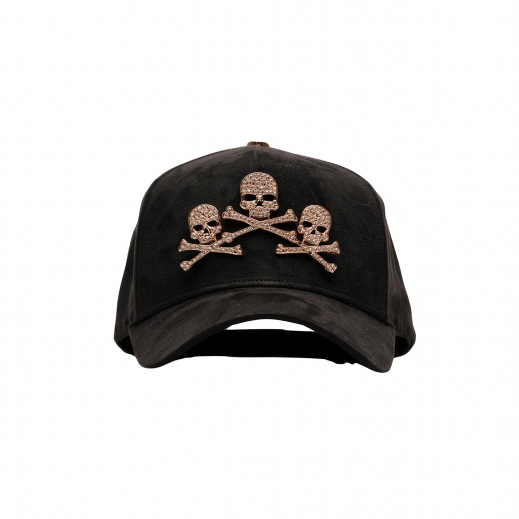 Barbas Hats Rose Gold Skulls